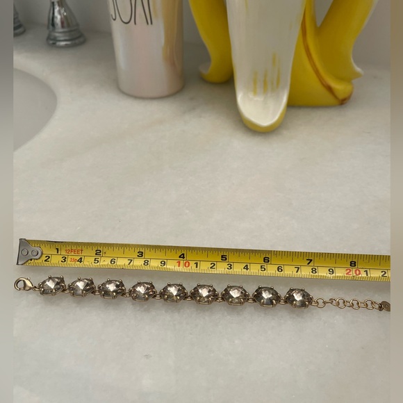 Stella & dot rose toned stone gold bracelet - Picture 2 of 3